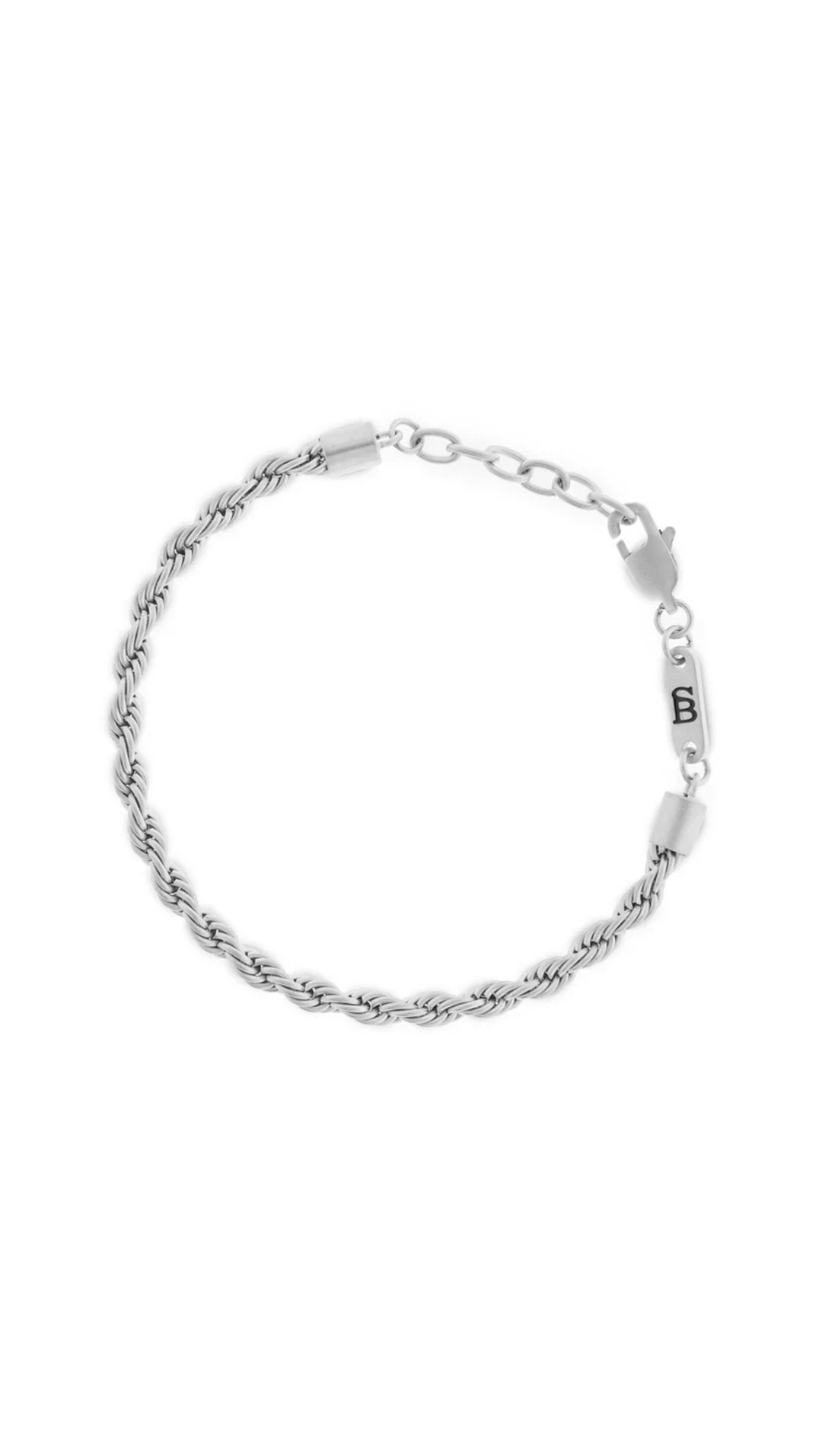Steel & Barnett Helix Silver Chain Bracelet