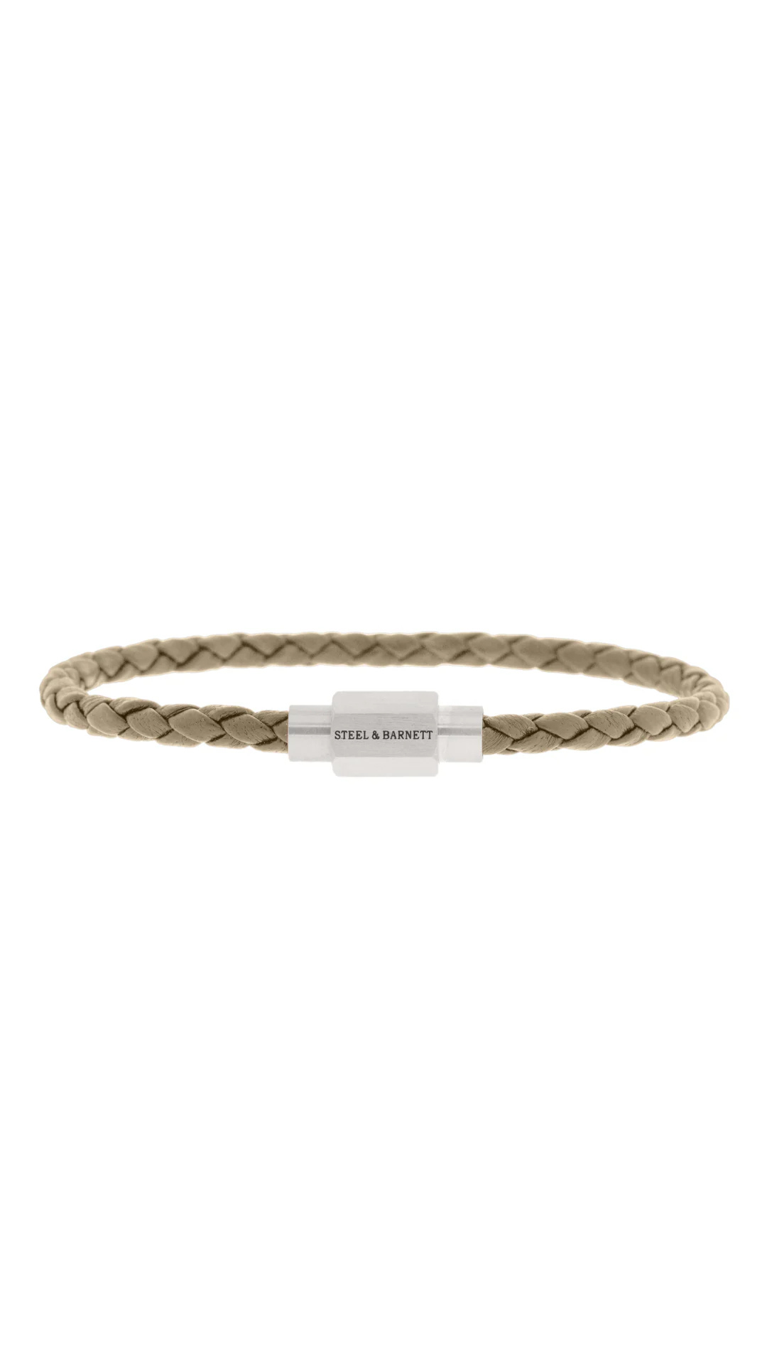 Steel & Barnett Luke Landon Ecru Leather Bracelet