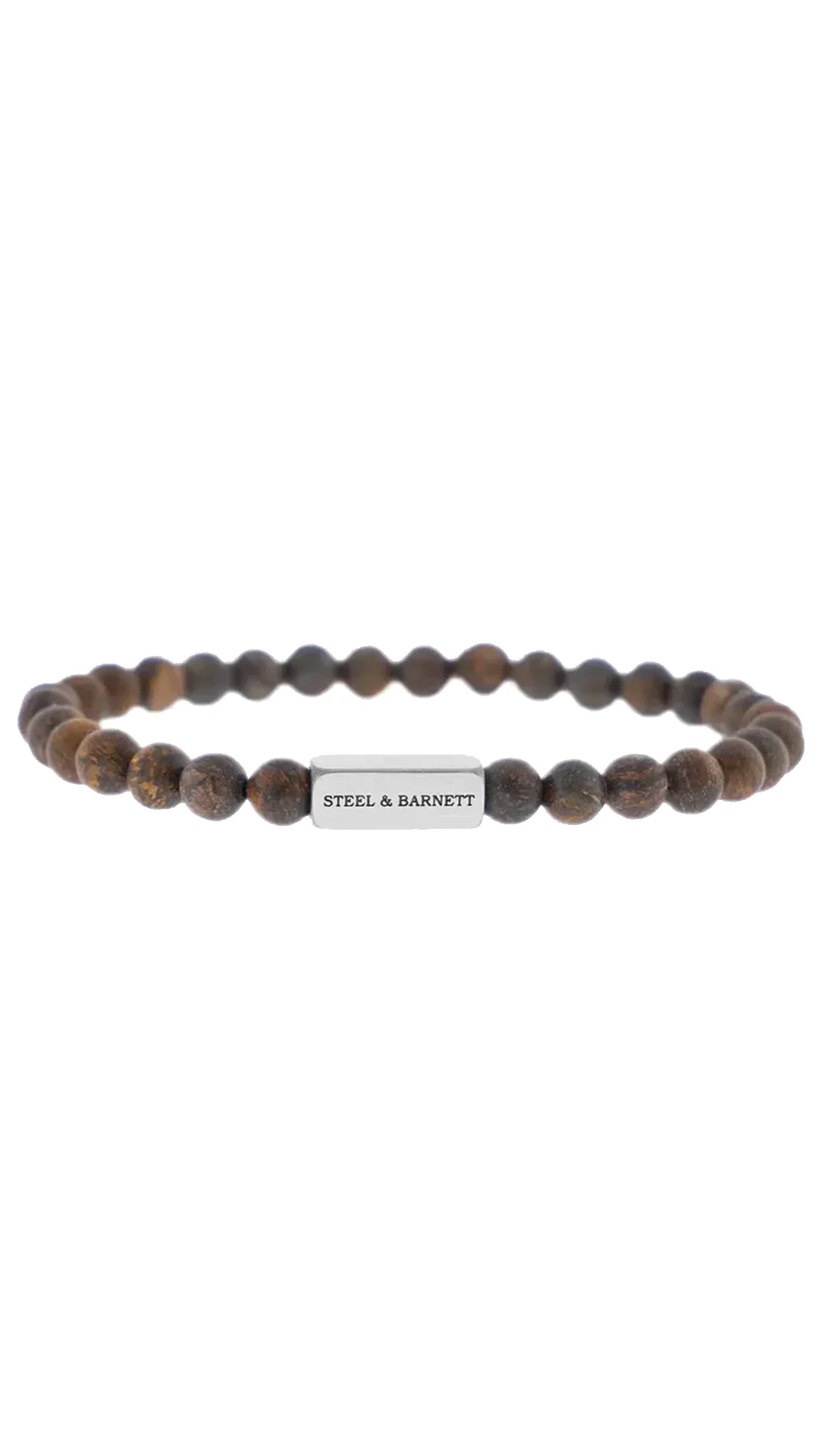 Steel & Barnett Natural Ned Matte Bronzite Stone Bracelet