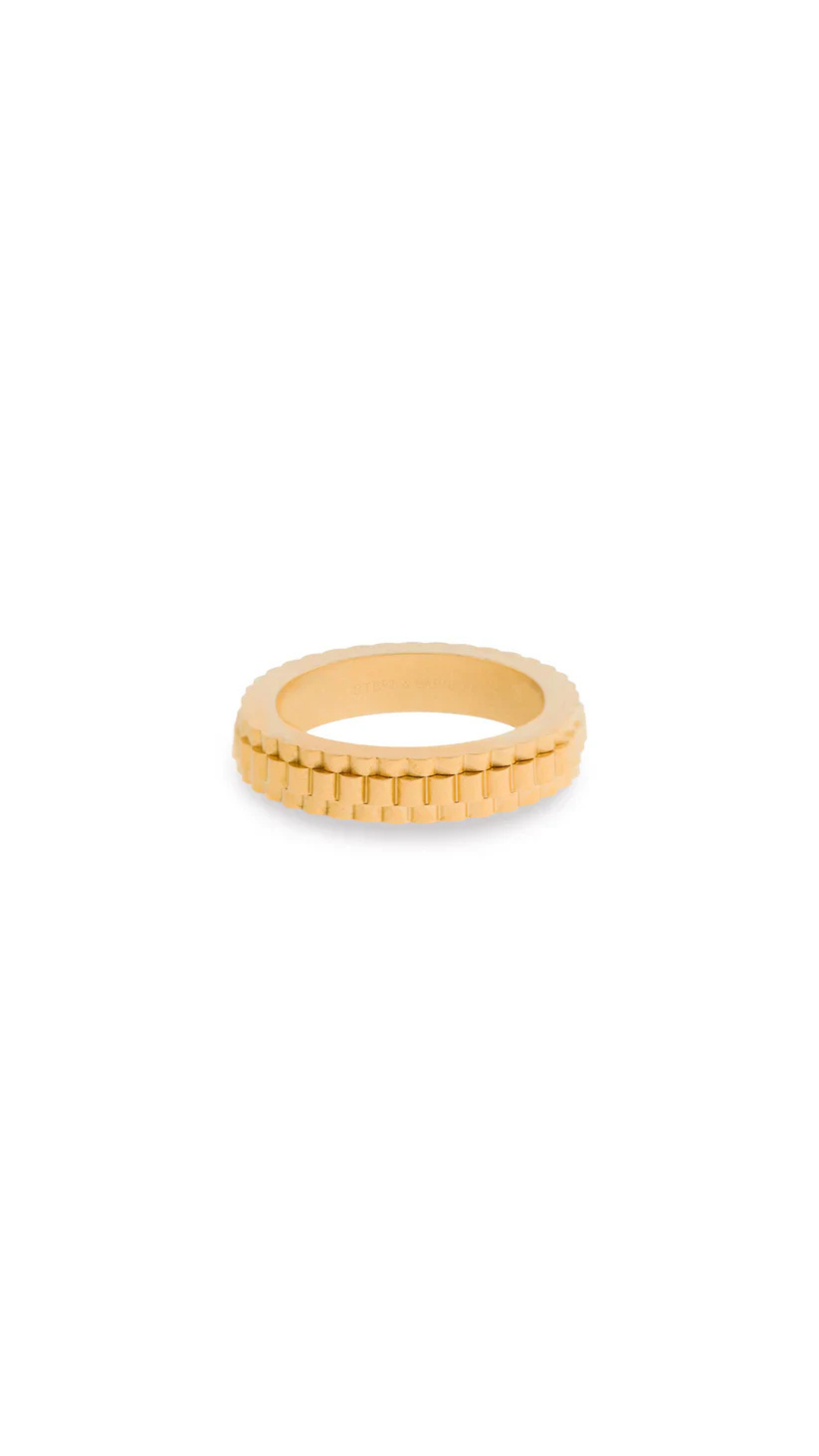 Steel & Barnett Nova Minimal 18K Gold (PVD) Ring