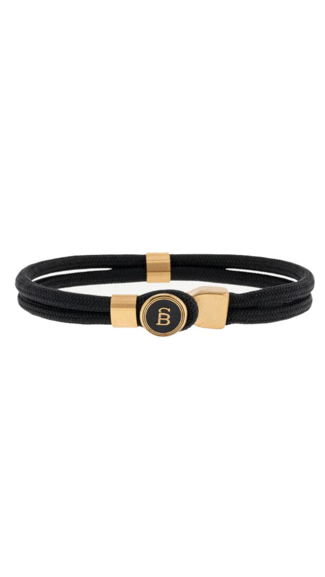 Steel & Barnett Riptide Black & Gold Rope Bracelet