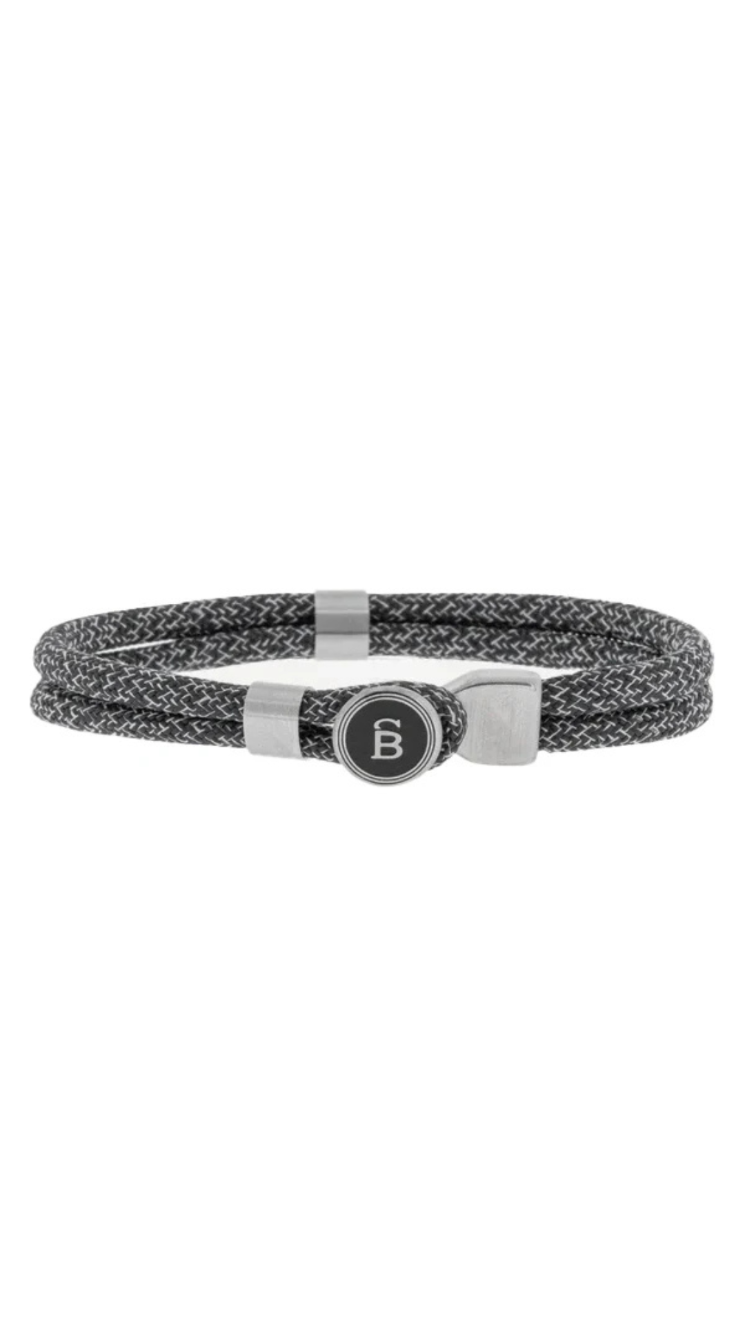 Steel & Barnett Riptide Antraciet Rope Bracelet