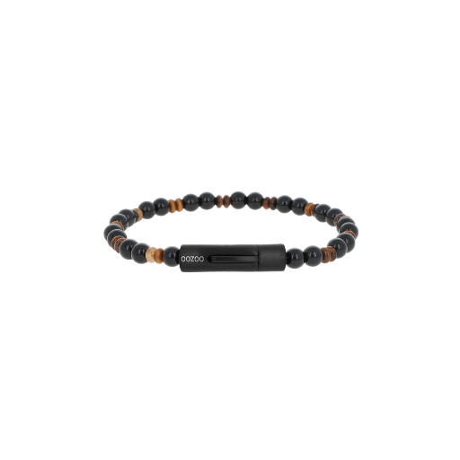 OOZOO Yellow / Black Tiger Eye & Onyx Bracelet - SB-1064