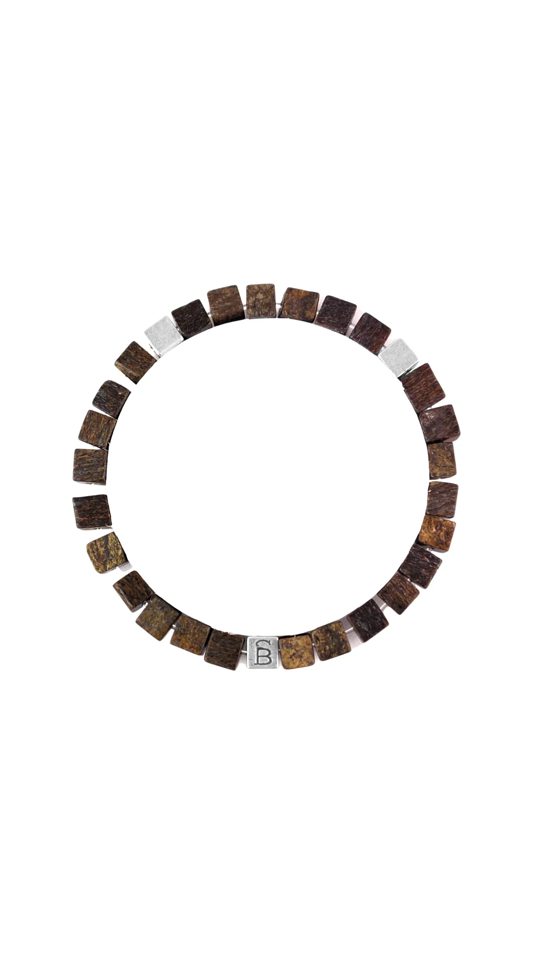 Steel & Barnett Memphis Matte Bronzite Stone Bracelet