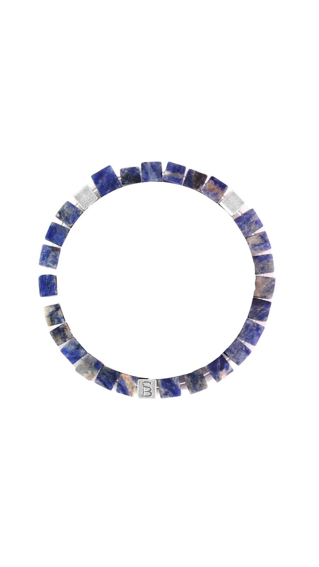 Steel & Barnett Memphis Matte Navy Stone Bracelet