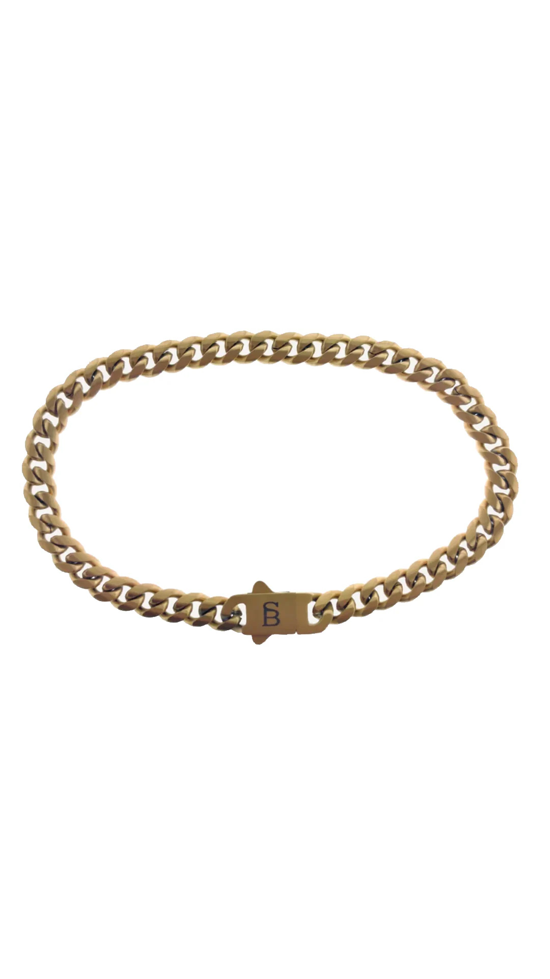 Steel & Barnett Svelte Stephen Matte Gold Stainless Steel Bracelet