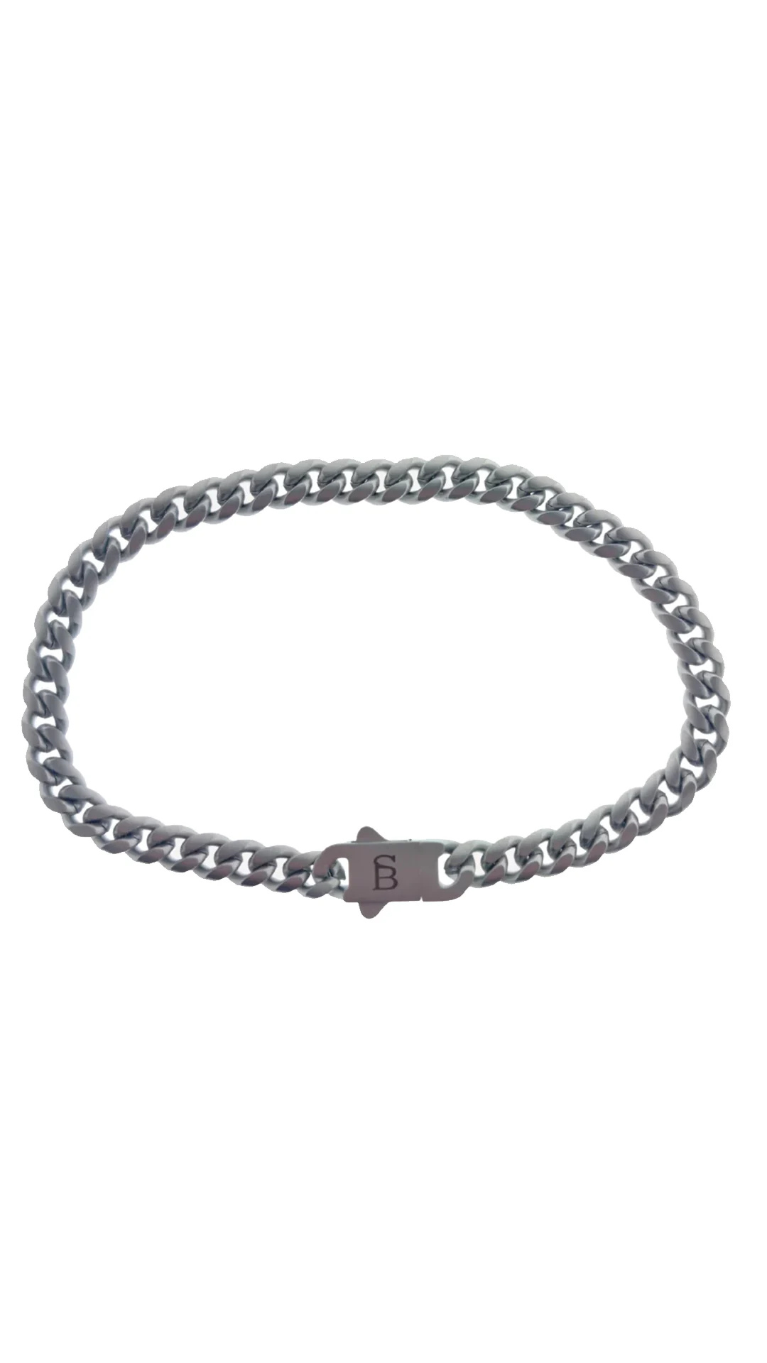 Steel & Barnett Svelte Stephen Matte Silver Stainless Steel Bracelet