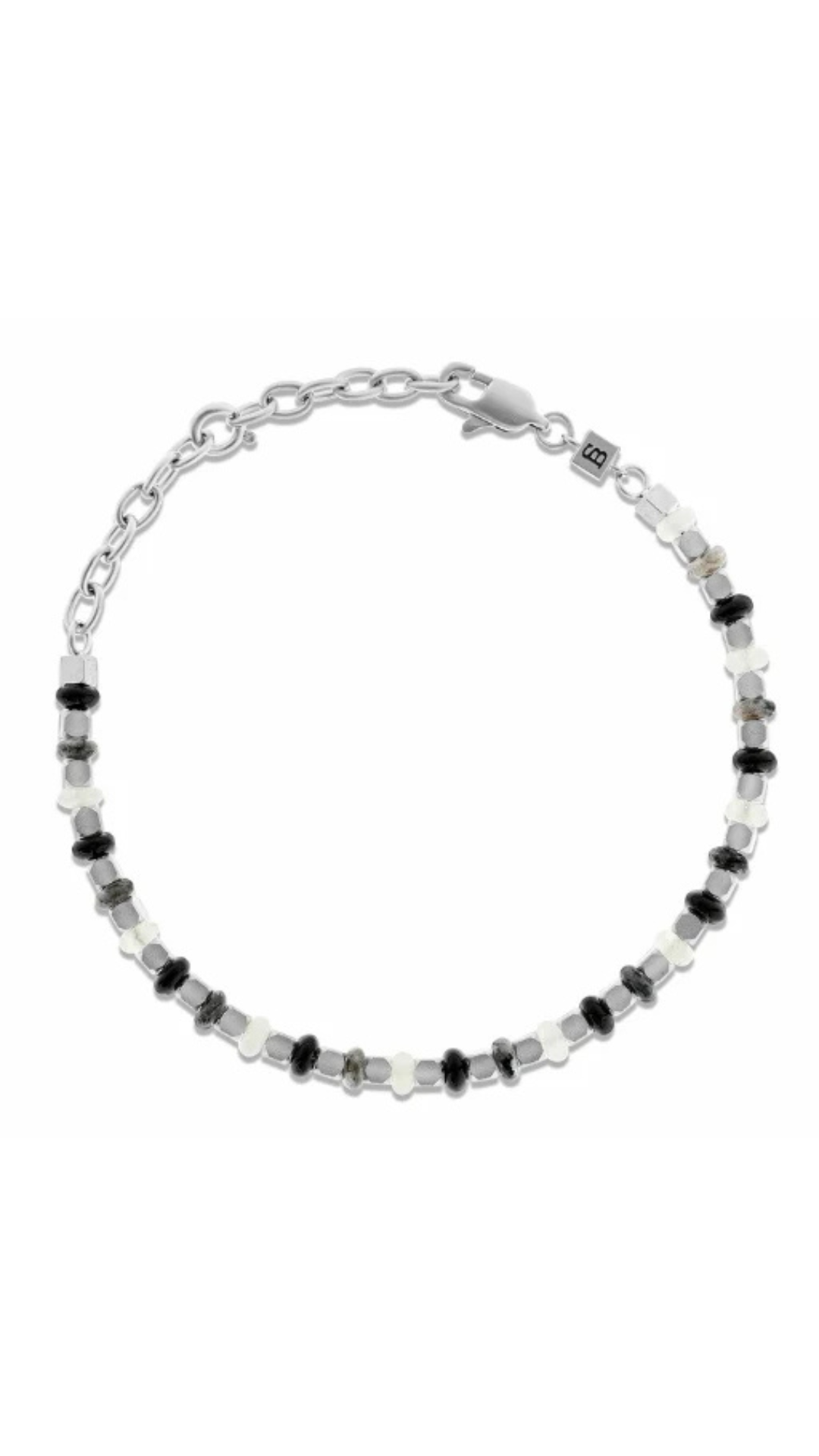 Steel & Barnett Stones Vertex Umbra Bracelet
