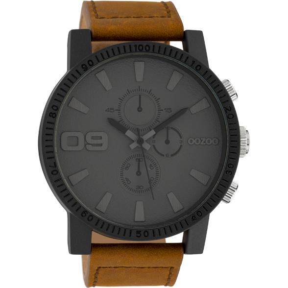 Oozoo Watch C10064 / 50mm / Brown / Dark Grey