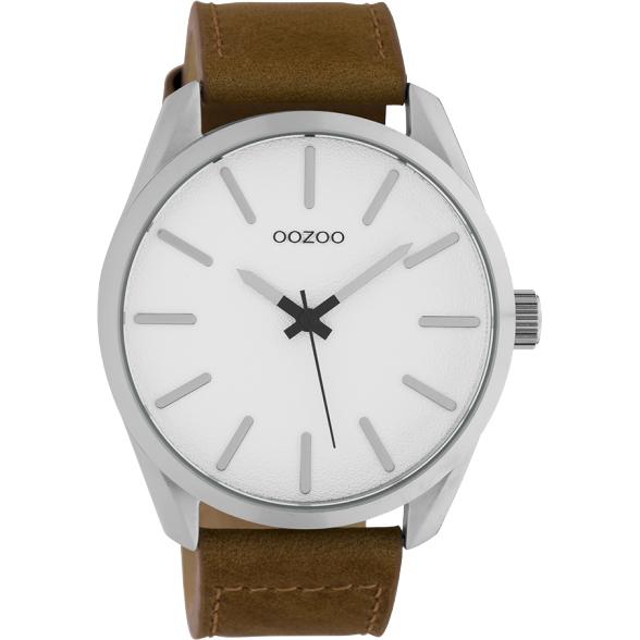 Oozoo Watch C10320 / 48mm / Brown / White