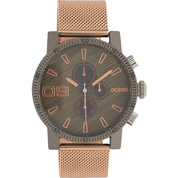 Oozoo Watch C10685 / 45mm / Rose Gold / Dark Grey