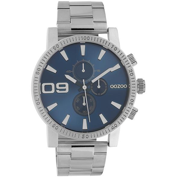 Oozoo Watch C10705 / 45mm / Silver / Blue
