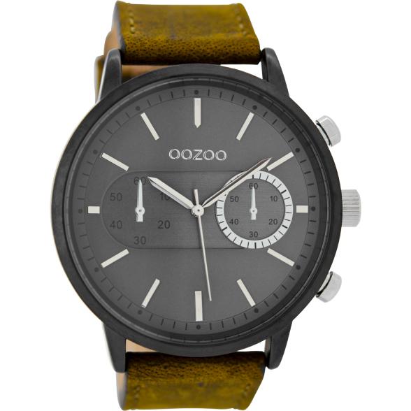 Oozoo Watch C9057 / 50mm / Brown / Dark Grey